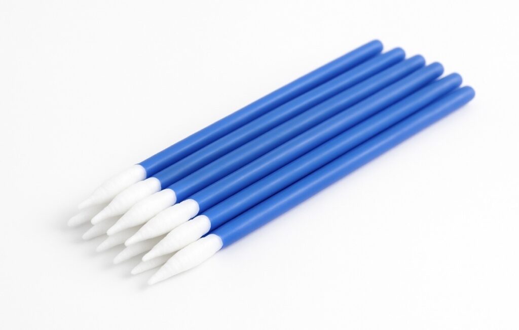 Foam swab flexible spear pointed tip 3"