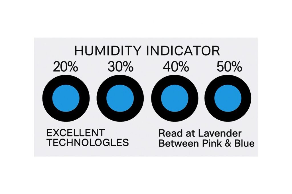 Humidity Indicator CARD # 2345 TI, 20-50%