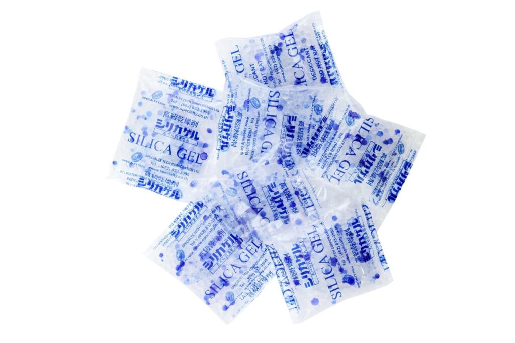 Silica gel: Blue/white mix