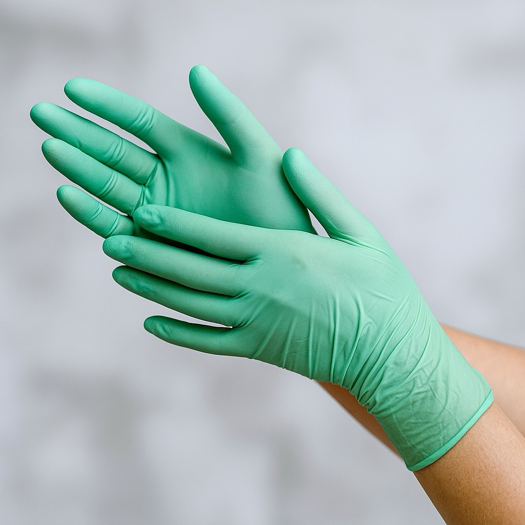 Nitrile rubber glove (Green)