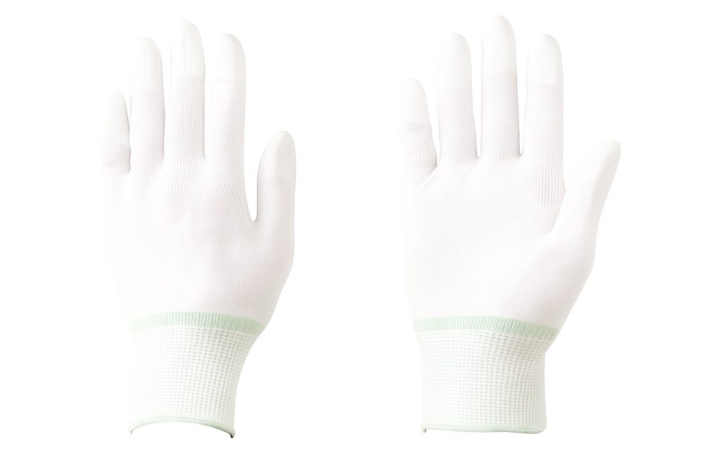 Glove polyester PU top fit